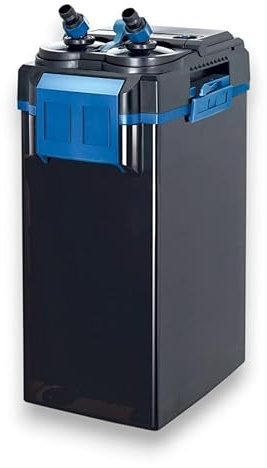 HAPPET ClarEx 1500 Filtre Externe Aquarium 1500 l/h, Filtre Aquarium Silencieux pour Aquarium 400-600 L, Pompe Aquarium Externe, Filtration Mécanique et Biologique, Eau Douce et Eau de Mer