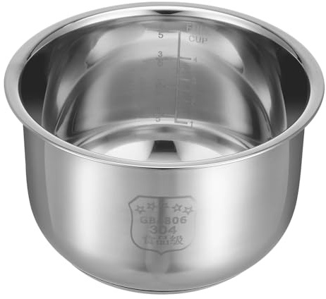 Pot Intérieur En Acier Inoxydable 304, Compatible For Instantané, Pot 2L/3L De Remplacement For Autocuiseur, Double Fond Épais(2L)