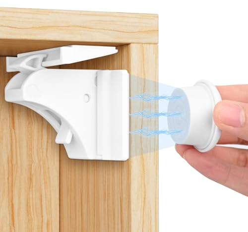 Dreamhigh® Blocca Cassetti per Bambini Magnetici 10 Serrature 2 Chiavi, Chiusura Cassetti per Bambini per Porte Bambini, Ante dei Cassetti, Nessun Trapano Necessarioc