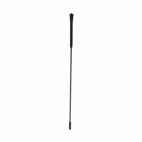 Halearo Mast Screw Whip Antenna Sul Tetto Antenna Fuba Style per Nero 9 (16 pollici;Tubo dritto da 6 pollici)