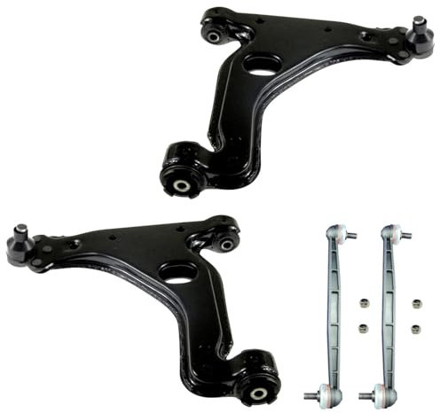 2x Querlenker 2x Koppelstange Vorderachse für Opel Astra G F67 F35 F48 F08 F07 F70 F69 für Zafira A F75