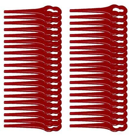 Grizzly Tools 40 Ersatz Kunststoffmesser, Zubehör Akku Rasentrimmer CT 1800 Li