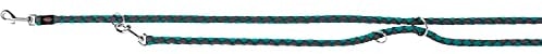 TRIXIE Hundeleine Cavo V-Leine S–M, 2,00 m ø 12 mm in ozean/grafit - verstellbare Leine für Outdooraktivitäten - für kleine bis mittelgroße Hunde - 143512