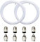 Redrex 2 Stück 2m PTFE-Schlauch 3D-Drucker ID2mm OD4mm mit 4 PC4-M6 4 PC4-M10 Pneumatik-Anschlussstücke für Reprap 3D-Drucker 1.75mm Bowden Hotend