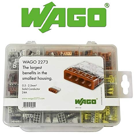 WAGO 2273 Series Kit Box with 200 2273 Wiring Connectors 0887-0100