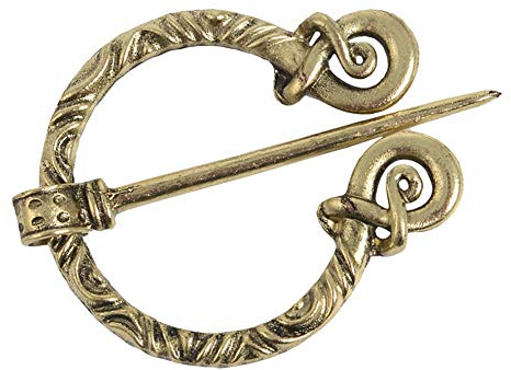 P Prettyia Ringfibel Fibel Brosche Wikinger Gewandschmuck Schalnadel Fibel Wikingerschmuck, Zinklegierung - Antikes Kupfer 4