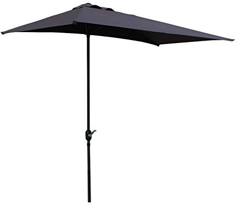 Pure Home & Garden Wand Kurbelschirm Shade 250 x 130 cm anthrazit, UV-Schutz 40 Plus