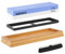 NEIKO 54002A Schleifstein Messerschärfstein-Set | 2-seitig: Körnung 1000 & 6000 | Premium & sehr langlebiger Korund-Wasserstein | Winkelführung & rutschfester Bambusboden | Scheren- & Klingenschärfer