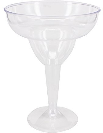Belinlen 18 Count 11oz Clear Hard Plastic Margarita Glasses/Party Cups Wedding Parties Cocktail Cups