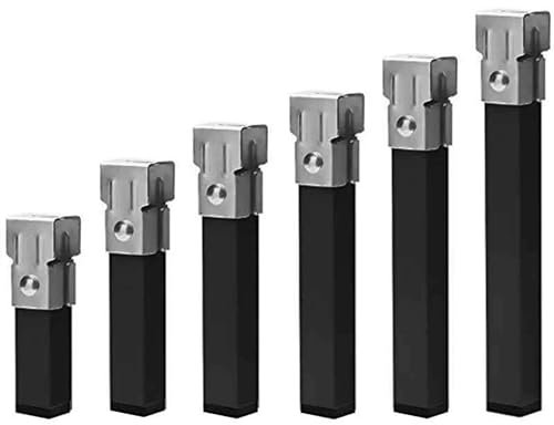 Miroytengo Juego de 4 Patas Cuadradas 45 cm Metálicas con Abrazadera para