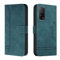 QIWEIQING Kompatibel mit Xiaomi Mi 10T Pro Hülle Leder, Klapphülle HandyHüllen Handytasche Case für Xiaomi Mi 10T, Flip Schutzhülle Flip Case für Xiaomi Mi 10T / Mi 10T Pro Green HX