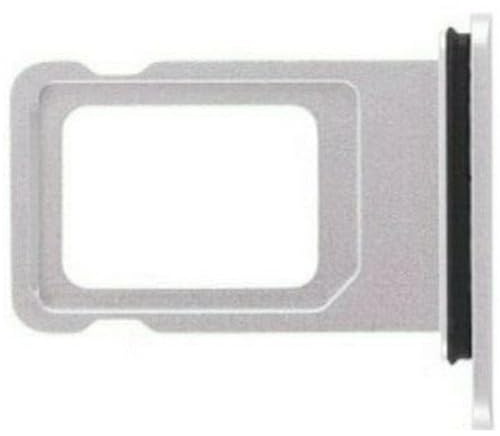 SIM Tray for iPhone XR Micro Side Card Adapter Nano Silver White