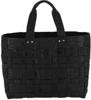 Borbonese DONNA BORSA SHOPPING LARGE NASTRO LOGATO 924522H27 Nero nero 100