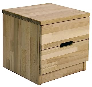 Krok Wood Nachttisch ELSA aus Massivholz 40x40x40 cm (in Eiche)