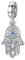 Pandora Charm Hand Hamsa 925 Sterling Silber Charms Fatima Hand für Armband Anhänger Auge und Feder Geschenk für Frauen Mädchen