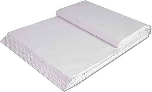 40 Sheets of Acid Free Tissue Paper Cool White MG 17gsm Clothing Storage Gift Wrapping Decorative Sketch and Cutting Large Tissue Paper for Art Craft and Packing - 500mm x 750mm