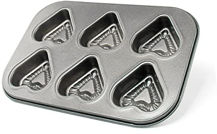 RORPOIR 6 Mini Cake Pans Mini Paper Cups Wedding Cake Plates Wedding Cupcake Pan Heart Muffin Tin Muffin Cupcake Pan Cupcake Maker Baking Tray Baking Tools Bakeware Pastry Cake Machine