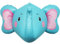 FUNFEST Luftballons Elefant 4D Farbe Blau 60 cm - Dekoration Ballon Elefant - inklusive Ballon Elefant & Strohhalm - fliegt mit Helium - Hochwertiger wiederverwendbarer Ballon