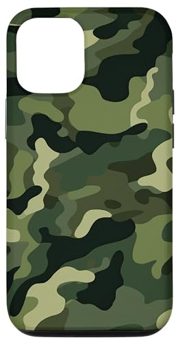 Militär Camouflage Tarnmuster Grünes Camo Muster Hülle für iPhone 12/12 Pro