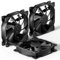 upHere gaming ventilador pc 120mm para ventiladores pc,Ventilador de PC silencioso 3 Pack (Negro)12BK3-3