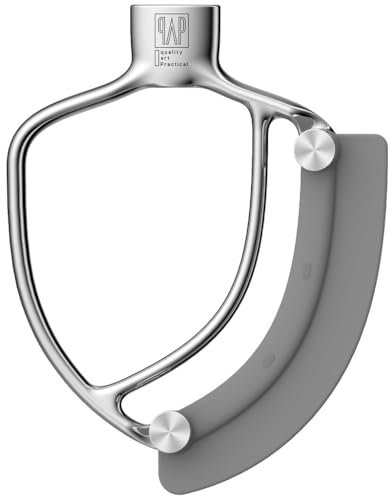 Flex Edge Beater Pro FEB6G Compatible with KitchenAid 6qt Bowl-Lift Stand Mixer with Glass Bowl (2 Replaceable Blades)