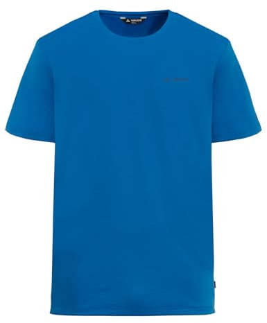 VAUDE Essential T-Shirt für Herren in radiate blue, Größe L – Schnelltrocknendes & pflegeleichtes Sport Shirt, Atmungsaktives Outdoor T-Shirt mit Rundhals, Ideal für Fahrradreisen, Wandern & Trekking