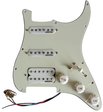 Loaded Pickguard Tonabnehmer Set HSS Vorverdrahtetes Schlagbrett-Set Multifunktionsschalter Loaded Humbucker Pickup