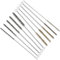 10 Pieces Wire Tube Brushes for Cleaning Pipe Tube Brass Brush Brass Pipe Cleaning Brush Wire Pipe Cleaner Brush,5 Sizes