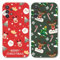 Yoedge 2 Stück Weihnachte Hülle für Samsung Galaxy A32 5G 6,5, Handyhülle mit Weihnachts Christmas Muster Motiv Design, Silikon Stoßfest Schutzhülle für Samsung A32（5G, Weihnachtsmann02 + Elch02