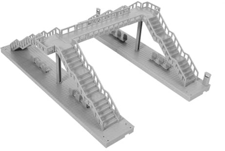 VICASKY 1 Set Flyover Model Footbridge Model Paint Holder Stand Overhead Household Decor Car Home Ornament Diorama Model Painting Table Living Room Decoration Model Paint Stand Grey Abs