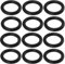 ECSiNG 50 Stück O-Ring-Dichtungen EPDM-Gummi-O-Ringe Kompatibel mit Gardena Bewässerungssystemen für Wasseranschlüsse Garten 16 X 11 X 2,5 Mm Schwarz