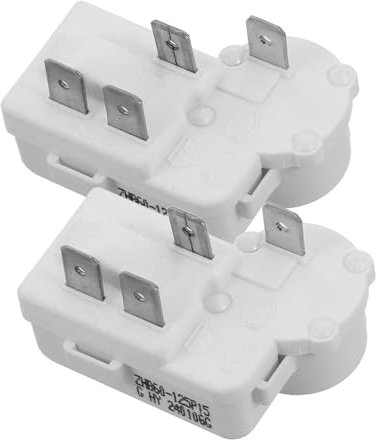 Generic 2pcs Overload Protector The Switch Refrigerators Portable Air Compressor Small Refrigerator for Room Mini Fridge Relay Freezer Accessories Compressor Relay Kit White Pp