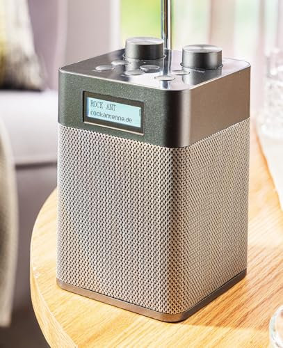 NEWTRO Tragbares DAB-Radio Vertikal - 2.200mAh Akku-Power für DAB/FM/BT- & USB-Wiedergabe inkl. Ladekabel und ausziehbarer Teleskopantenne