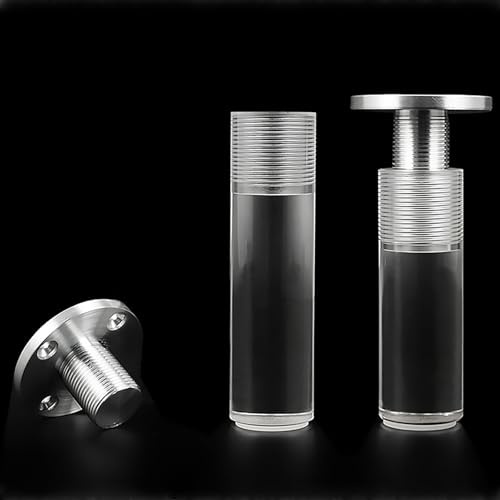HFDASUENT Acryl-Möbelbeine transparent, 4 Stück Möbelfüße Klarglas Tischbeine Sofabeine Schrankbeine Stützfüße Stützbeine,DekorationDIY-Ersatz für Schrank Sofa Bett Couchtisch