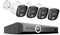 SANNCE 8CH POE CCTV Security Camera System, 6MP Network Video Recorder PoE 8 Channel NVR with 4x 3MP Outdoor Security IP Cameras, NO HDD