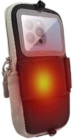 Qiwieod Thermohülle Für Handy | Schnelle Erwärmung USB Tasche Schutz | Elektrische Wärmetasche Für Smartphones,Für Winter Ski Camping Wanderungen Kälteaktivitäten