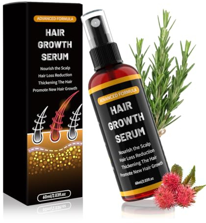 Rouclo Spray Siero Crescita Capelli Rosmarino,Donna/Uomo Anticaduta 60ml
