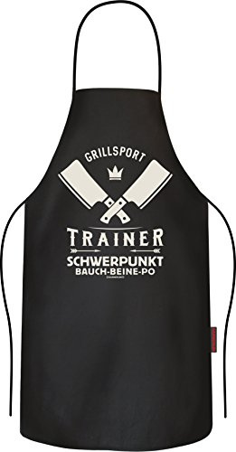 RAHMENLOS Original BBQ-Grillschürze Kochschürze: Grillsport-Trainer, Schwerpunkt Bauch Beine Po