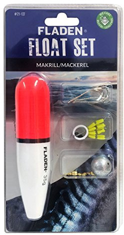 FLADEN Fishing - Mackerel 35g Float Set for Sea or Predatory Fishing - Beads, Hooks, Swivel, Weight and Float Stops [21-127]