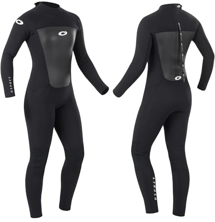 Osprey Womens Full Length Wetsuit, 3MM Summer Wetsuit, Blue/Black, Multiple Sizes