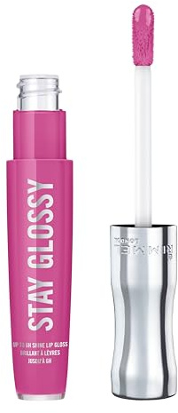 Rimmel London Stay Glossy Lip Gloss - 155 Purple Parlour for Women 0.18 oz Lip Gloss
