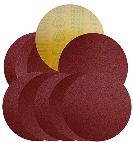 Klingspor PS 18 E Schleifscheibe/selbstklebend | Ø 250 mm | ungelocht (GLS 0) | 10 Stück | Körnung: 80