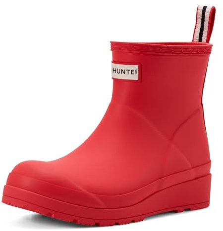 Hunter WFS2020RMA-LRD-37 Women’s Rain Boot, Red, 3 UK