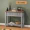 Corona Grey Wax 2 Drawer Console Table