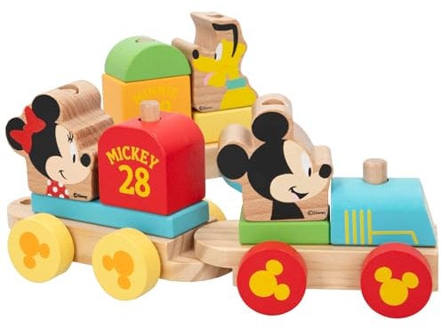 BigBuy Fun Train Mickey & Minnie 14 pcs 34 cm (18+ Mois)