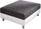 DELIFE Sofa-Hocker Clovis Weiss Schwarz B98 x T83 Strukturstoff Sitzhocker
