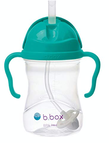 b.box Gobelet avec paille, tasse étanche pour bébé, gobelet anti-fuite pour tout-petits dès 6 mois, bouteille d’eau ou de lait pour bébé, sans BPA, passe au lave-vaisselle, 240 ml