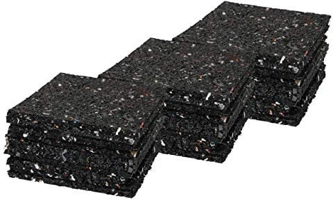 Terrassenpads/Gummistreifen 100 x 100 x 5mm, 200 Stück, Marke Szagato (Gummipads als Unterlage für Terassenbau, Made in Germany) Menge auswählbar!