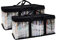 Handy Portable DVD/CD Storage Bags 2 Pack Holds 66 Total Movies or Video Games with Sturdy Carrying Handles Set (Set of 2)