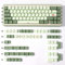 PBT Japanese Keycaps Dye Sub XDA Profile Matcha Keycap Set Fit for 60% 65% 95% Mechanical Keyboard Cherry Mx Switches